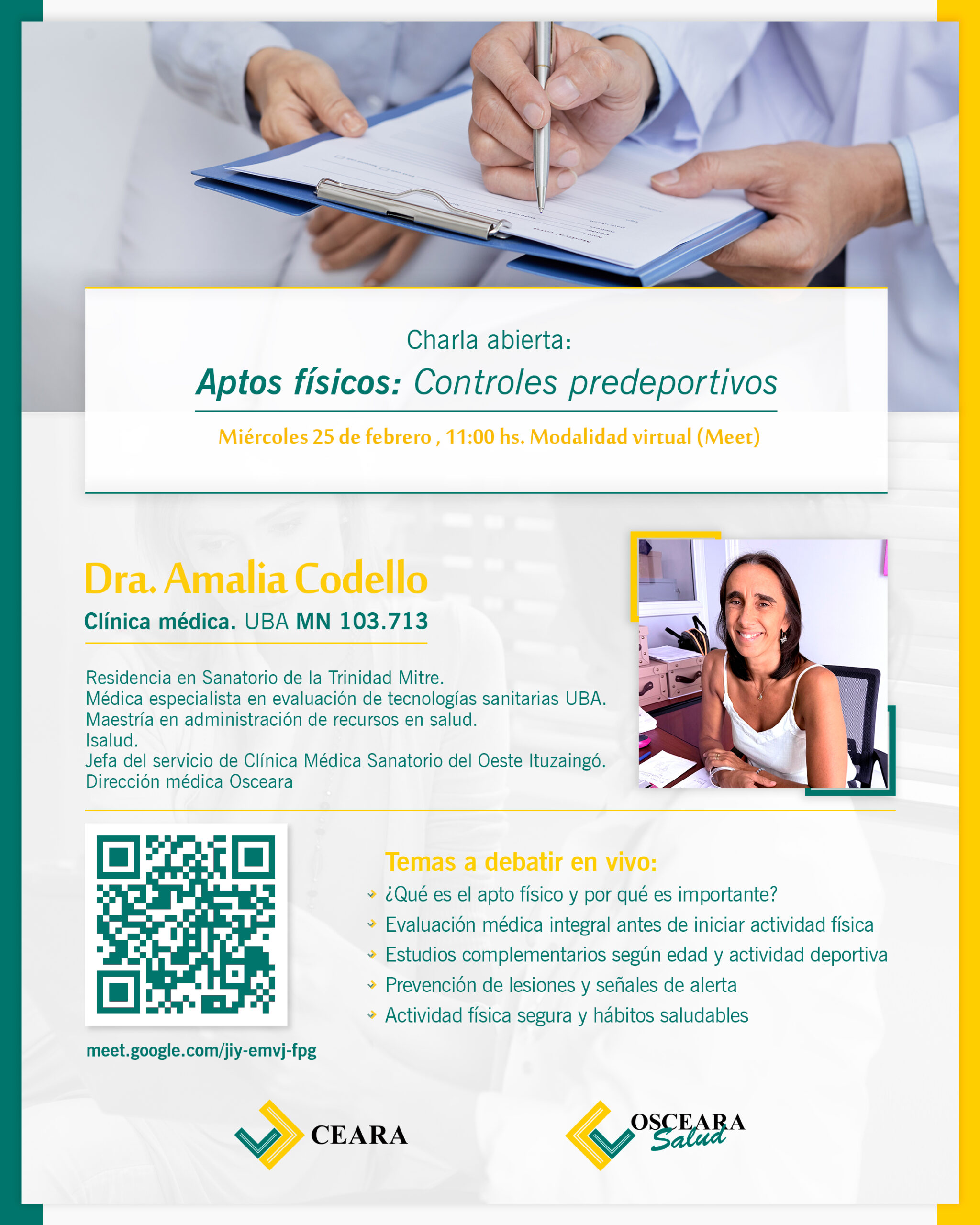 En este momento estás viendo 📃 🏃🏻 Aptos físicos: Controles predeportivos 🩻 🩺